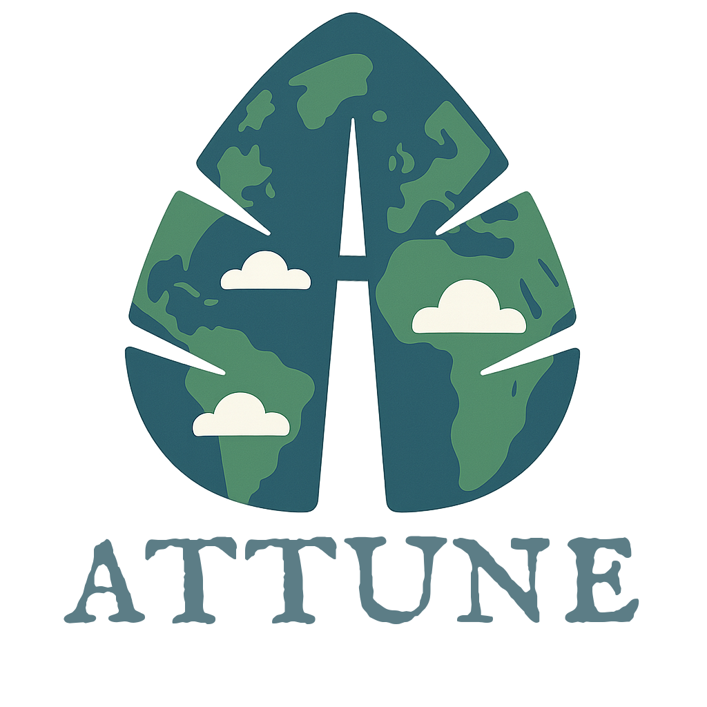 ATTUNE leaf-globe logo